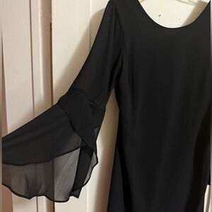 Black Bell Sleeve Dress